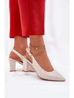 Pohodlné lodičky na podpatku model 21692909 - SERGIO LEONE