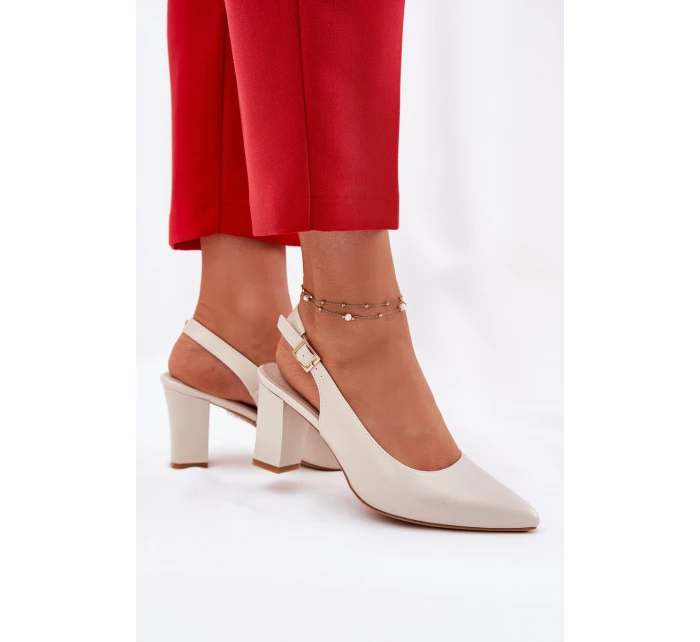 Pohodlné lodičky na podpatku model 21692909 - SERGIO LEONE