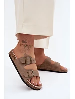 Dámské pantofle s podrážkou Khaki model 22140705 - Boto