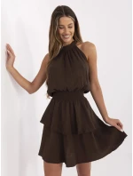 Šaty MI SK 92166.71P tmavě hnědé Šaty MI SK 92166.71P tmavě hnědé