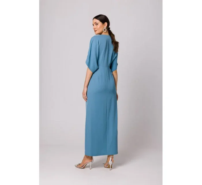 model 18429024 Maxi šaty nebesky modré - Makover
