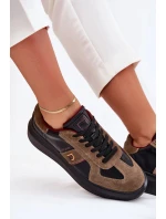 Dámské kožené tenisky na platformě Daniel Lopez Just Dare – černé