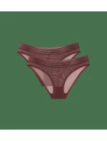 Tempting Sheer Highleg Tai 2P - BROWN - TRIUMPH BROWN - TRIUMPH