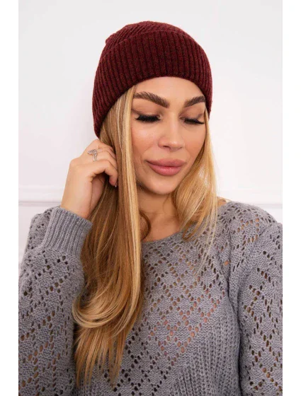 Tenká čepice Oliwia K252 bordó Tenká čepice Oliwia K252 bordó