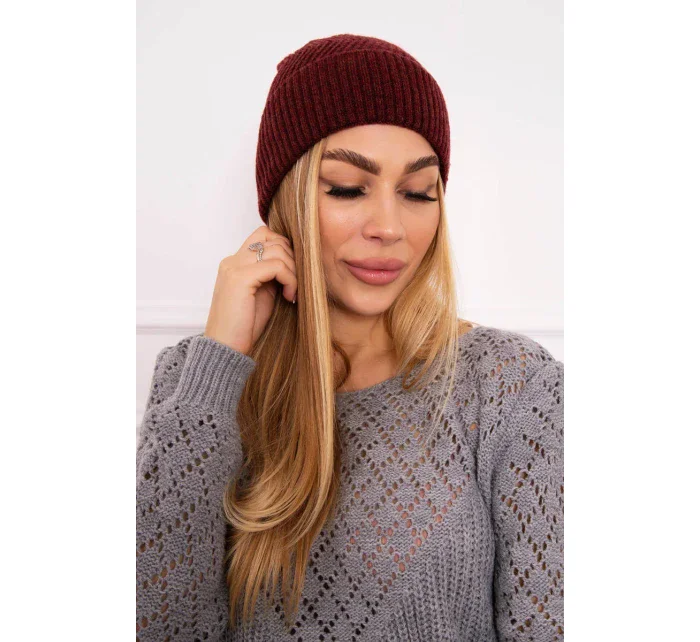 Tenká čepice Oliwia K252 bordó Tenká čepice Oliwia K252 bordó