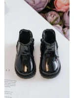 Dětské Lakované zateplené boty černé model 21597431 - Boto Dětské Lakované zateplené boty černé model 21597431 - Boto