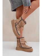 Dámské Sněhule S Na Platformě Hnědé model 21680237 - Boto Dámské Sněhule S Na Platformě Hnědé model 21680237 - Boto