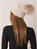 Dámská čepice model 14839420 béžová - FPrice Dámská čepice model 14839420 béžová - FPrice