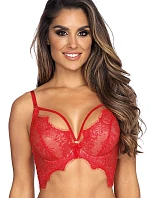 Dámská podprsenka / polokorzet V-9581 Červená - Axami