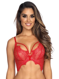 Dámská podprsenka / polokorzet V-9581 Červená - Axami