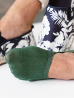 Pánské bavlněné ponožky se silikonem 058