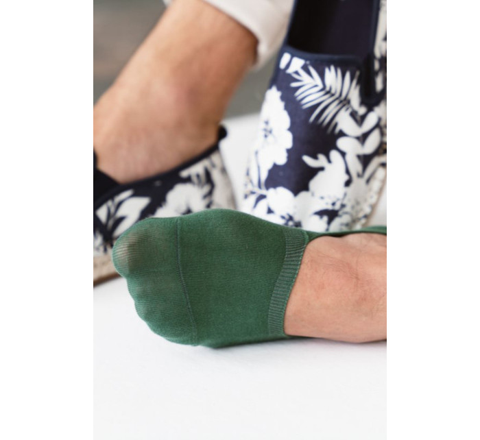 Pánské bavlněné ponožky se silikonem 058