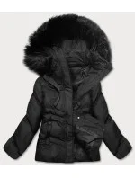 DAMSKA KURTKA ZIMOWA Z KAPTUREM CZARNA model 21243723 - J.STYLE