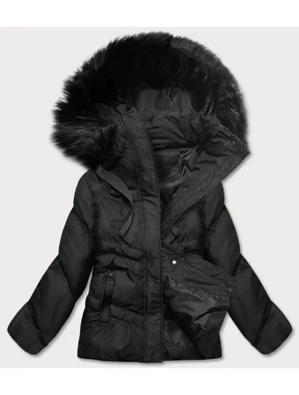 DAMSKA KURTKA ZIMOWA Z KAPTUREM CZARNA model 21243723 - J.STYLE