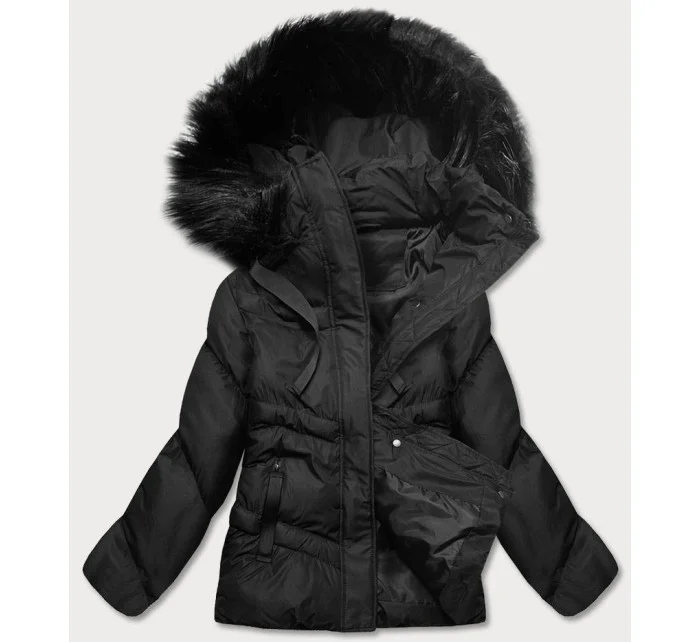 DAMSKA KURTKA ZIMOWA Z KAPTUREM CZARNA model 21243723 - J.STYLE