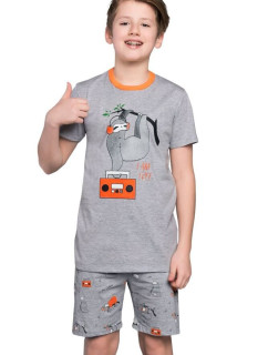 Chlapecké pyžamo model 16166680 šedé - Italian Fashion