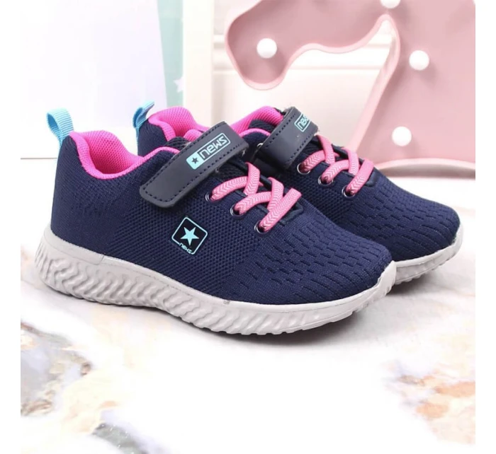 Jr model 19374828 navy blue sportovní obuv - NEWS