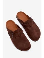 Dámské žabky Chodaki s přezkou Čokoládové Delirisse Dámské žabky Chodaki s přezkou Čokoládové Delirisse