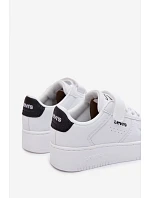 Dětské tenisky na suchý zip NEW Bílé model 22101695 - Levis Dětské tenisky na suchý zip NEW Bílé model 22101695 - Levis