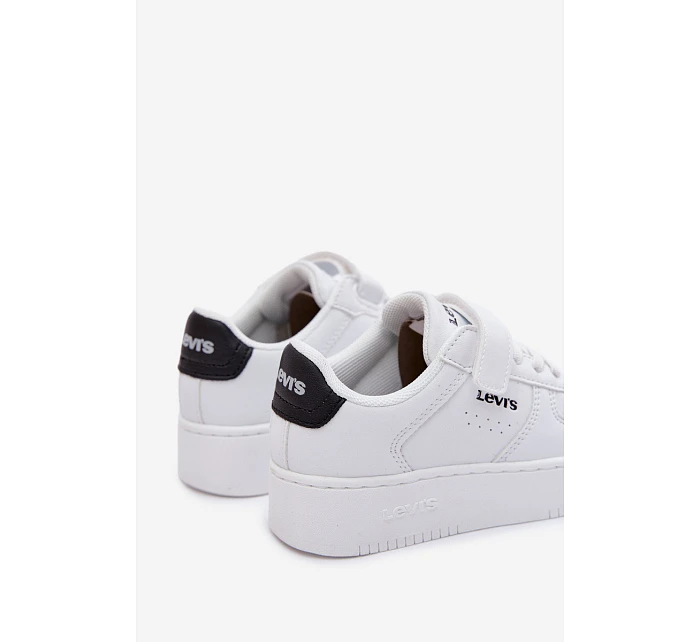 Dětské tenisky na suchý zip NEW Bílé model 22101695 - Levis Dětské tenisky na suchý zip NEW Bílé model 22101695 - Levis