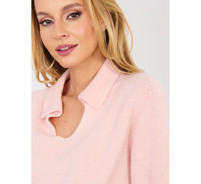 Jumper MI SW 0120.16 světle růžový Jumper MI SW 0120.16 světle růžový