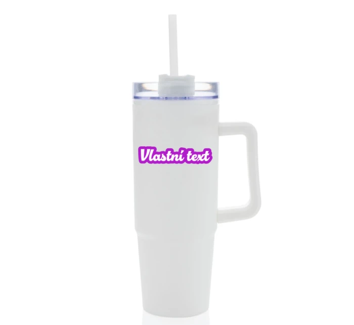 Personalizovaná termoska s průhledným víčkem s obrysem 