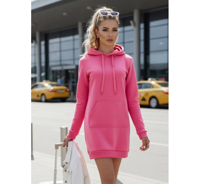 Dámská dlouhá mikina oversize růžová Dstreet model 21964020 - FashionStreet
