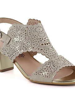 Dámské ažurové béžové sandály M.Daszynski MR1954-2