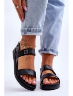 Dámské ploché sandály Big Star LL274938 Černá