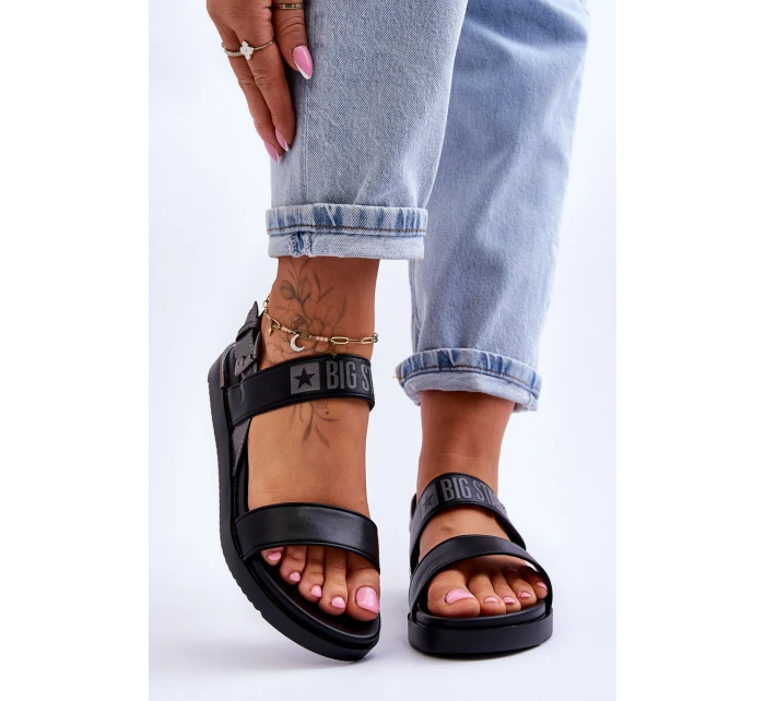Dámské ploché sandály Big Star LL274938 Černá