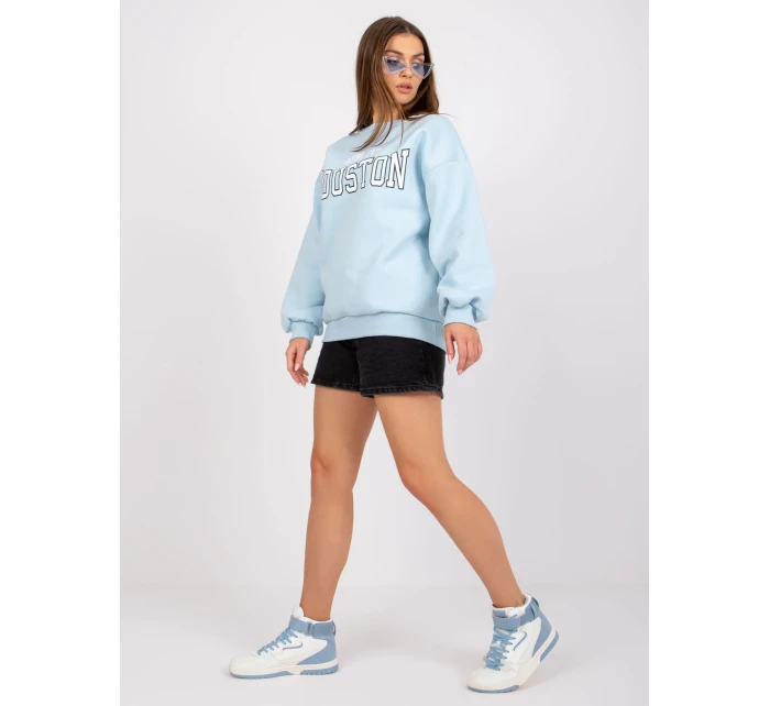 Mikina EM BL 617 model 17047518 světle modrá - FPrice Mikina EM BL 617 model 17047518 světle modrá - FPrice