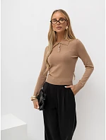 Sweter IR SW model 22303454 camelowy - FPrice Sweter IR SW model 22303454 camelowy - FPrice