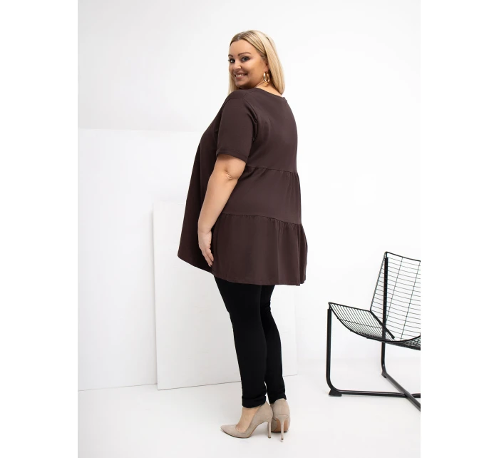 Bluzka RV BZ  ciemny brązowy model 21870775 - FPrice
