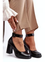 Lodičky na vysokém podpatku s přezkou, černá Idovana Lodičky na vysokém podpatku s přezkou, černá Idovana