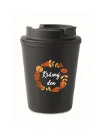 KRÁSNÝ DEN (PODZIM) - černý termohrnek 300 ml