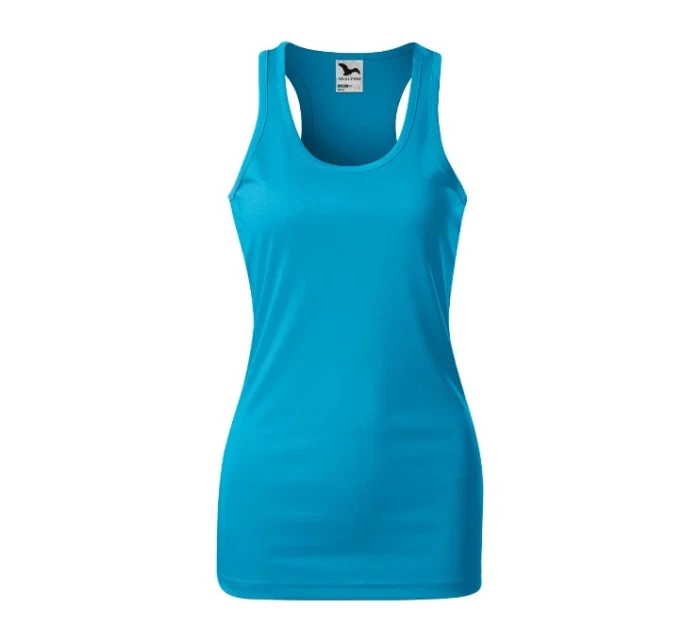 Racer tílko dámské tyrkysová