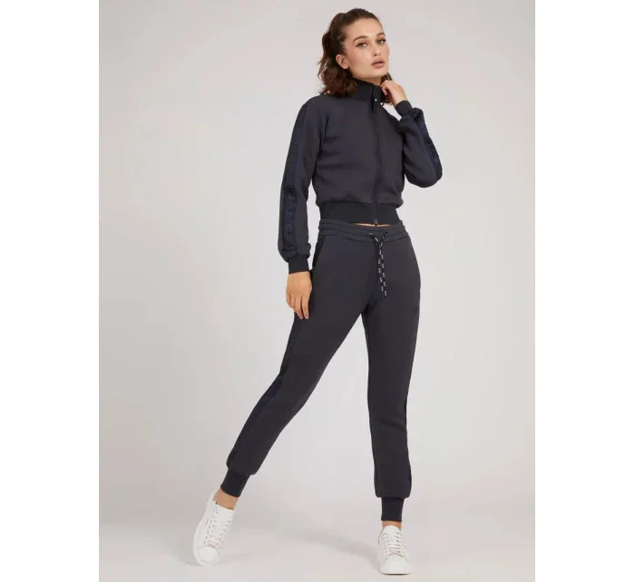 Dámská mikina na zip O1YA00KAMN2 - JBLK - Černá - Guess