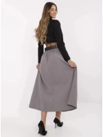 Dámská dlouhá sukně MI SD 88653.89 Šedá - FPrice