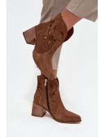 Boty na podpatku model 222964 Step in style Boty na podpatku model 222964 Step in style