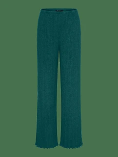 Versatile Rib Straight Trousers - Green - TRIUMPH Green - TRIUMPH