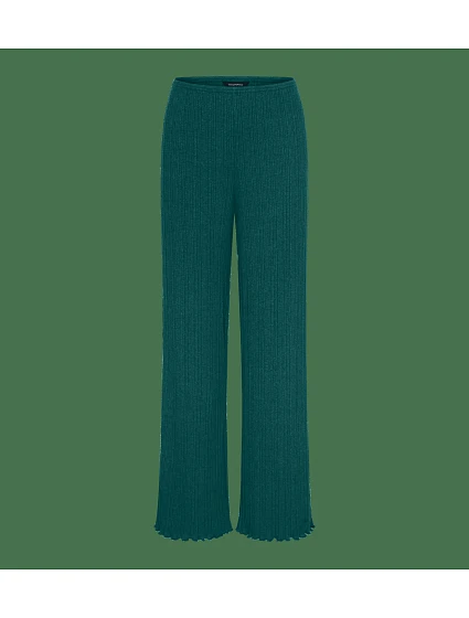 Versatile Rib Straight Trousers - Green - TRIUMPH Green - TRIUMPH