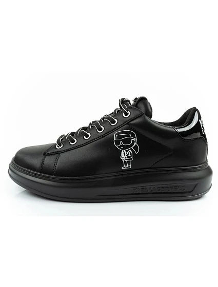 pánské boty model 22056013 tenisky přírodní kůže černé - Karl Lagerfeld
