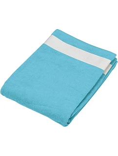 Kariban K 118 Velurová plážová osuška 20.K118 turquoise/white