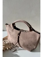 Taška z eko semiše Taupe Ivonira