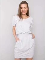 Sukienka RV SK model 20306547 jasny szary - FPrice Sukienka RV SK model 20306547 jasny szary - FPrice