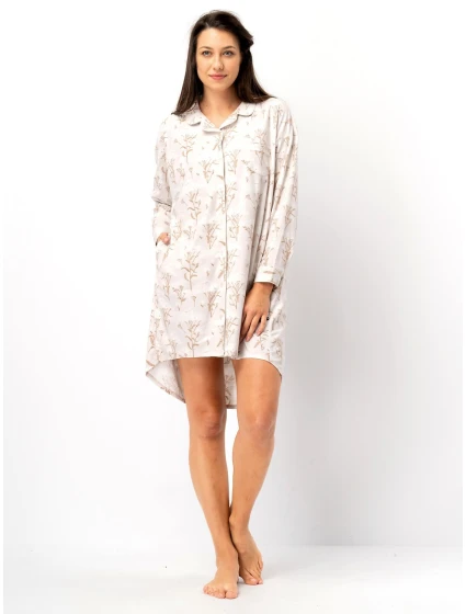 Dámská košile bez knoflíků Key LND 567 B25 dl/r 2XL-4XL