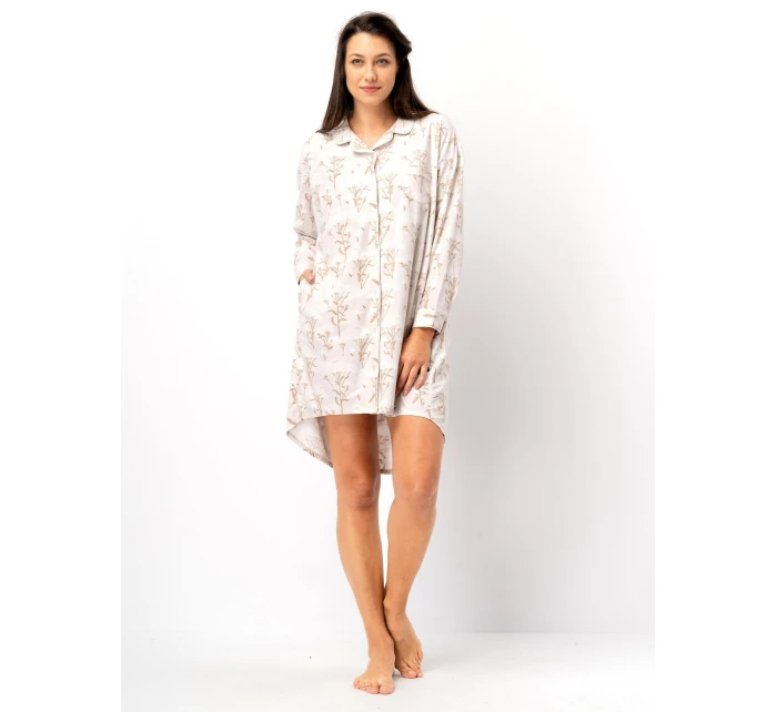 Dámská košile bez knoflíků Key LND 567 B25 dl/r 2XL-4XL