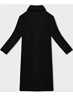 Černý dámský oversize kabát pro přechodné období model 21248416 - J.STYLE Černý dámský oversize kabát pro přechodné období model 21248416 - J.STYLE
