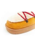 D.Franklin sněhule dámské zimní módní kožešina zateplené hořčice dámské