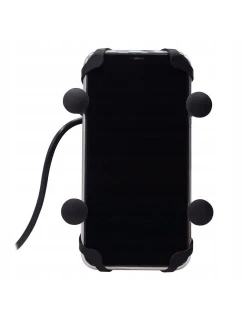 Držák a nabíječka telefonu FreedConn MC7C + držák na rám hlavy BM2R